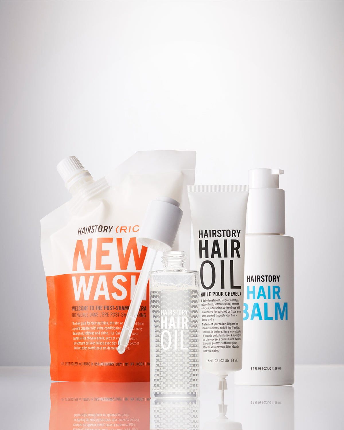 New Wash Rich, Hair Oil & Balm Set