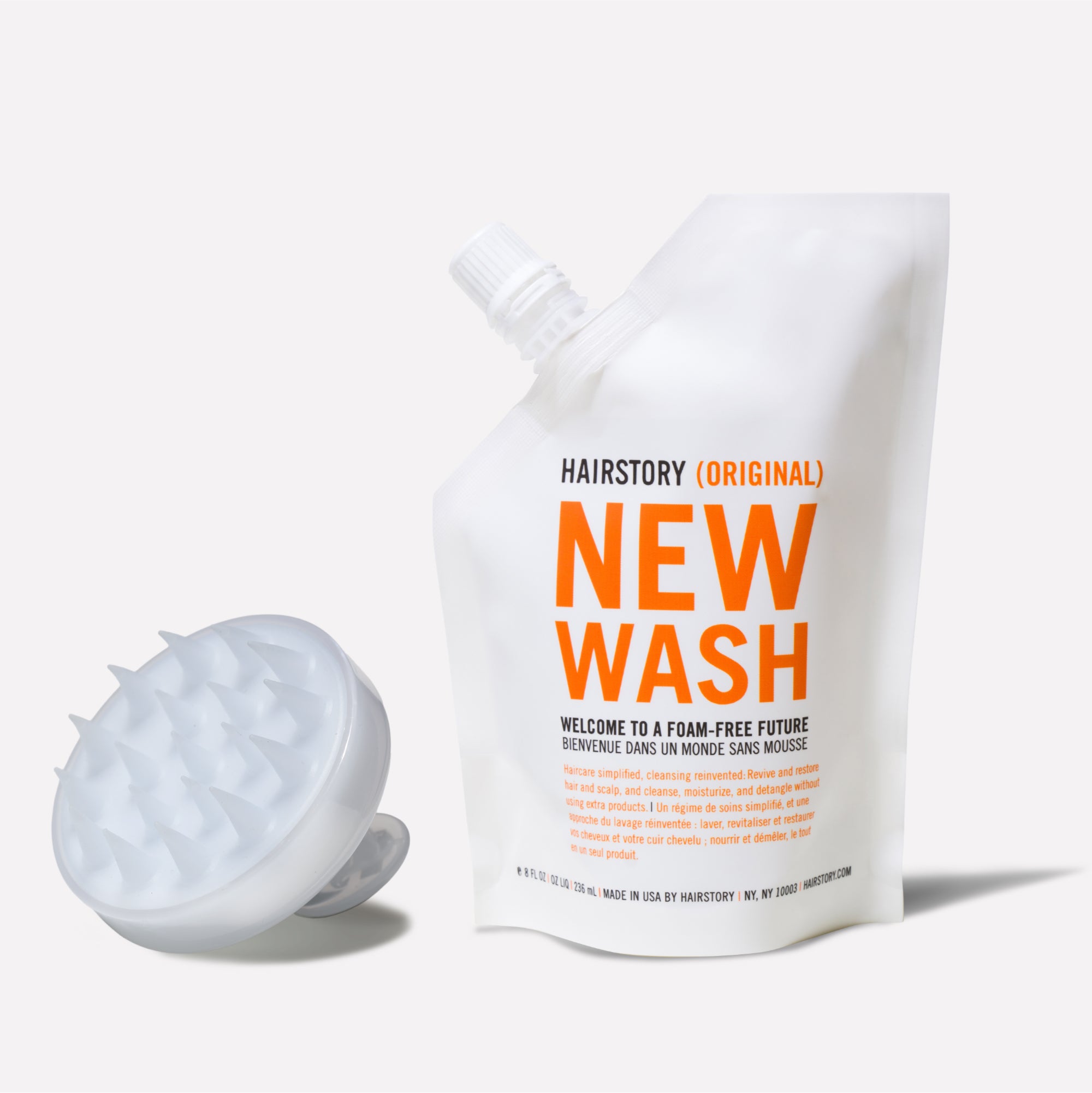 Massaging Scalp Brush and New Wash Original