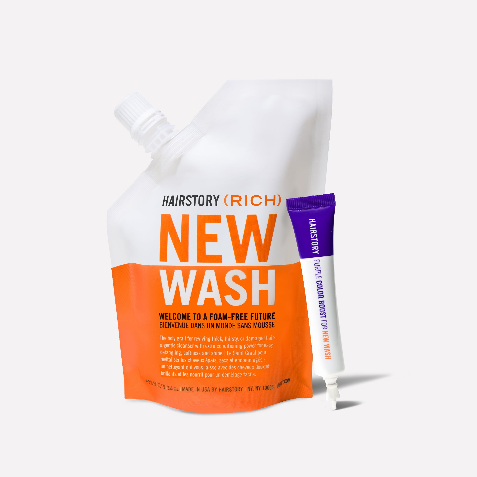 New Wash Rich 8oz and 1 Purple Color Boost