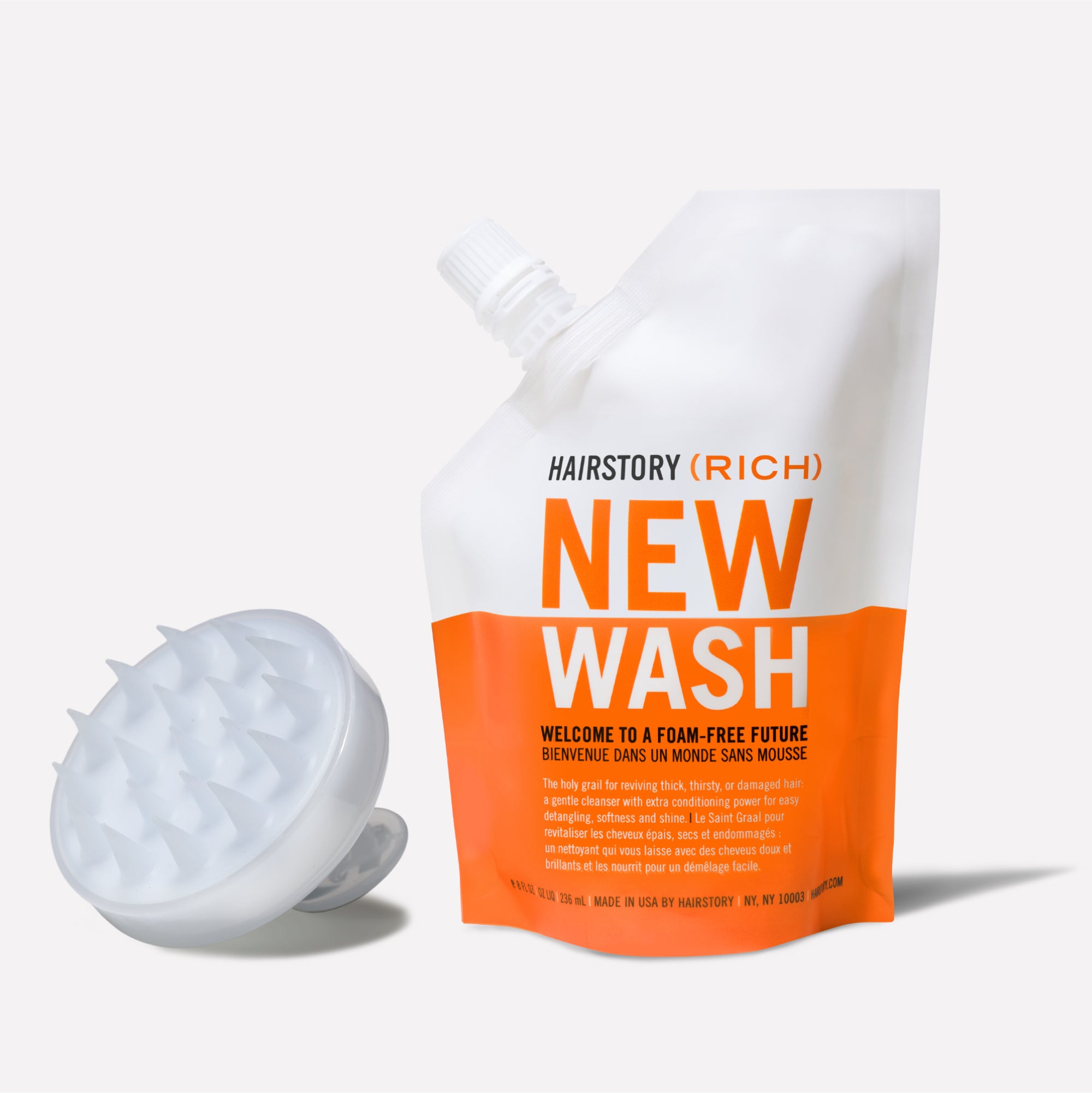 Massaging Scalp Brush and New Wash Rich