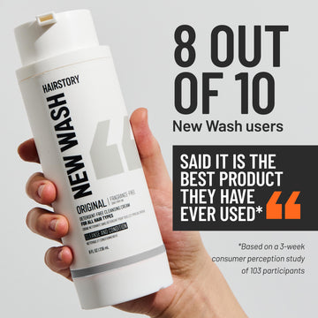New Wash Fragrance Free 8oz bottle