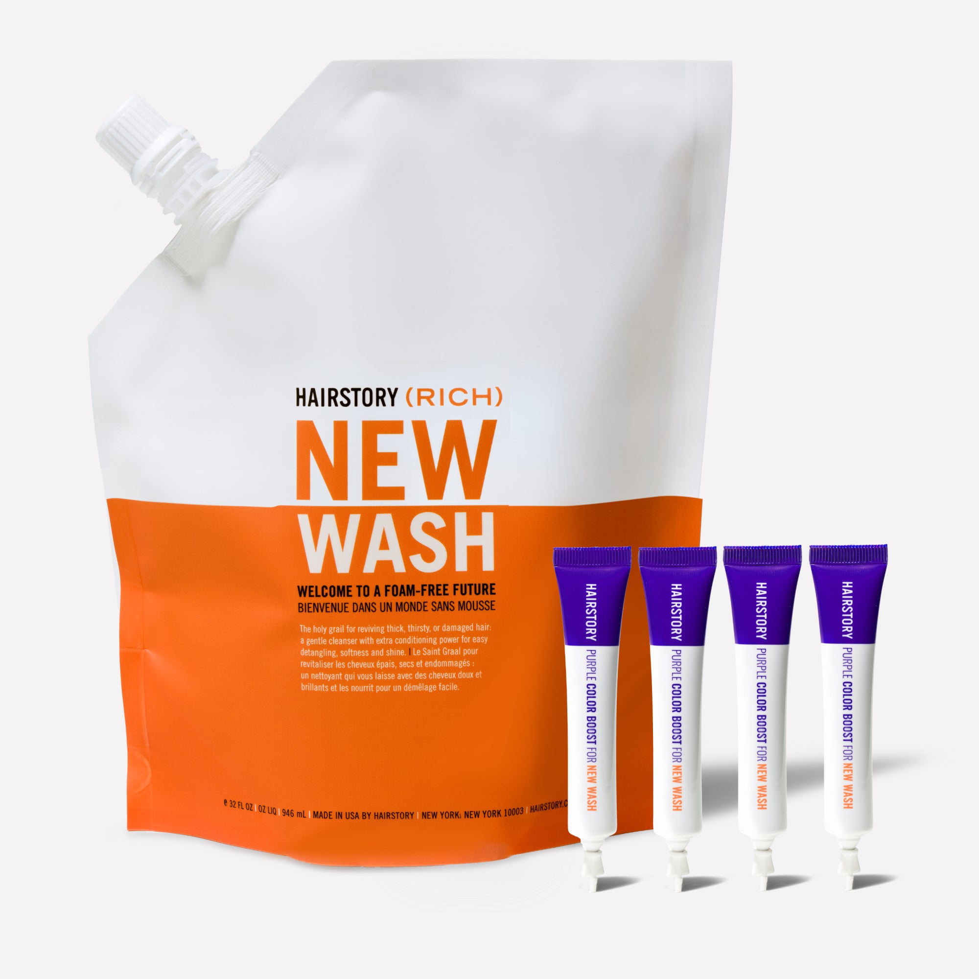 New Wash Rich 32oz and 4 Purple Color Boosts