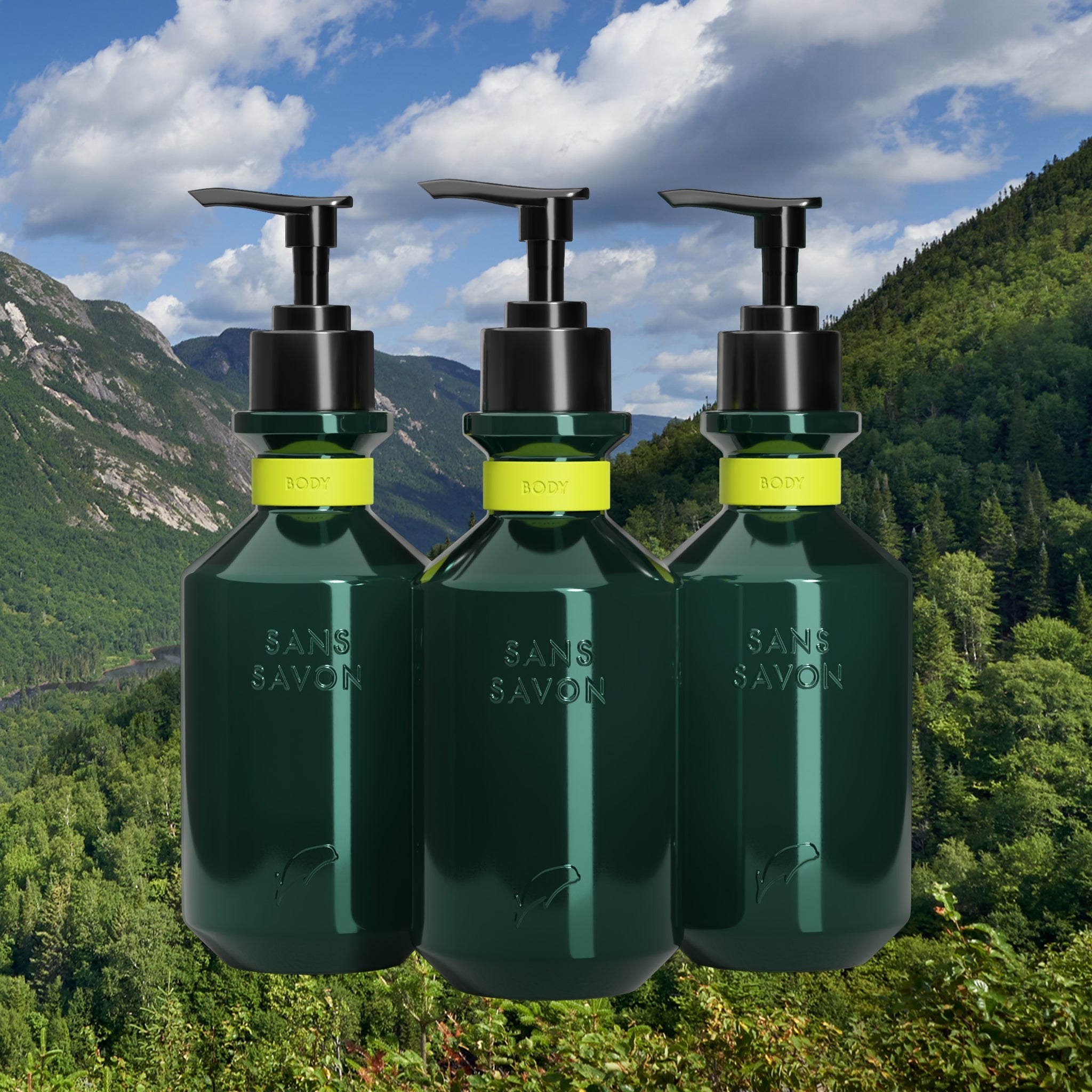 Sans Savon Body Wash Set Charlevoix Boreal Forest Blend