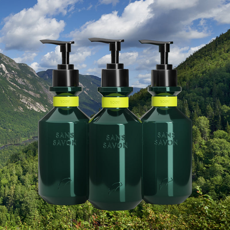 Sans Savon Body Wash Set Charlevoix Boreal Forest Blend