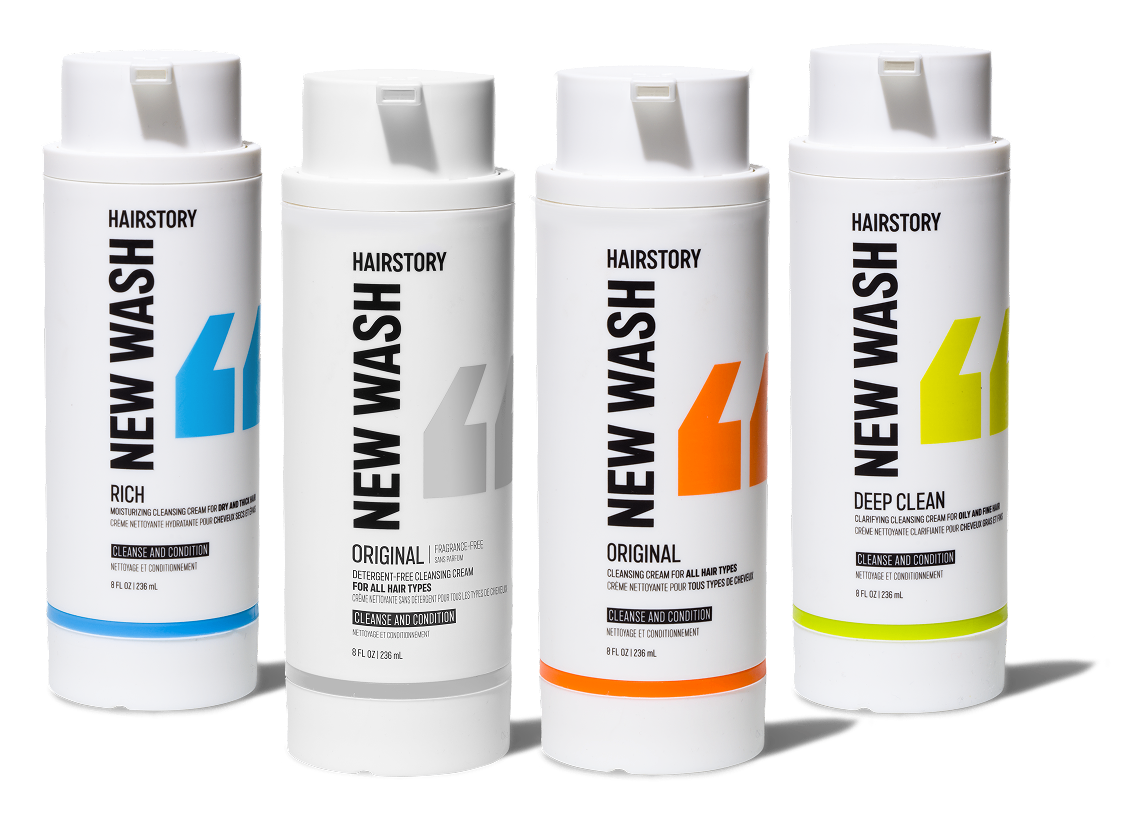 Shampoo strips.
New Wash restores.