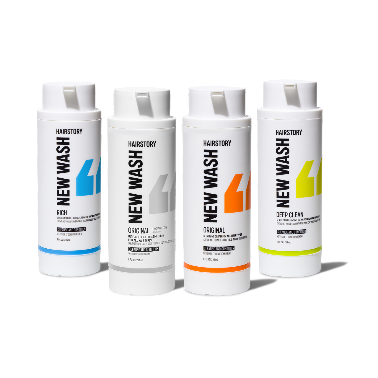 The Hairstory New Wash cleansing cream range